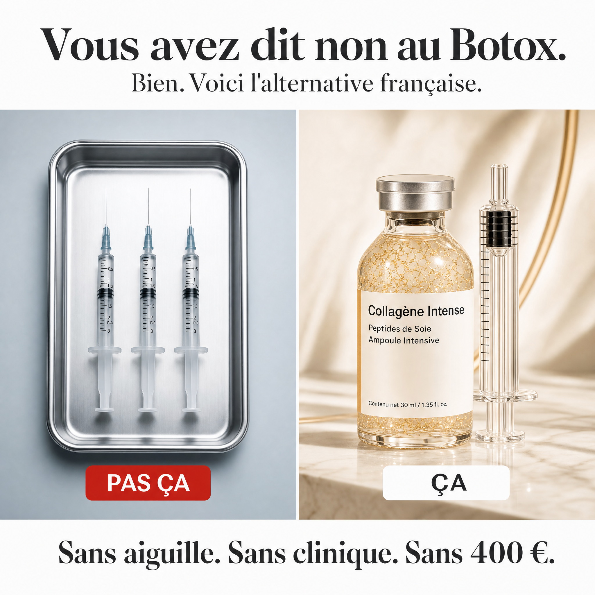 Dermadona — Ampoule Collagène Intense · Peptides de Soie