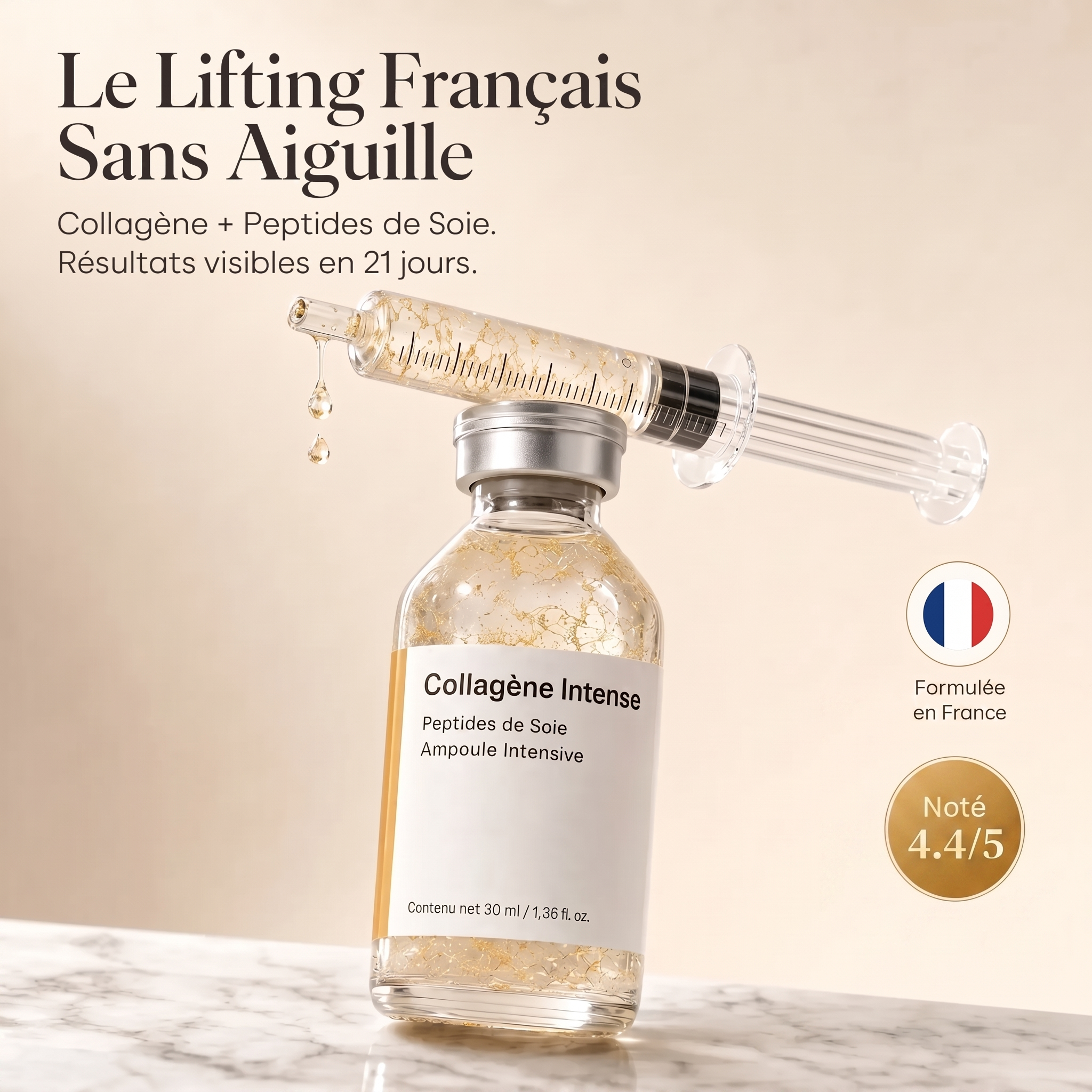 Dermadona — Ampoule Collagène Intense · Peptides de Soie