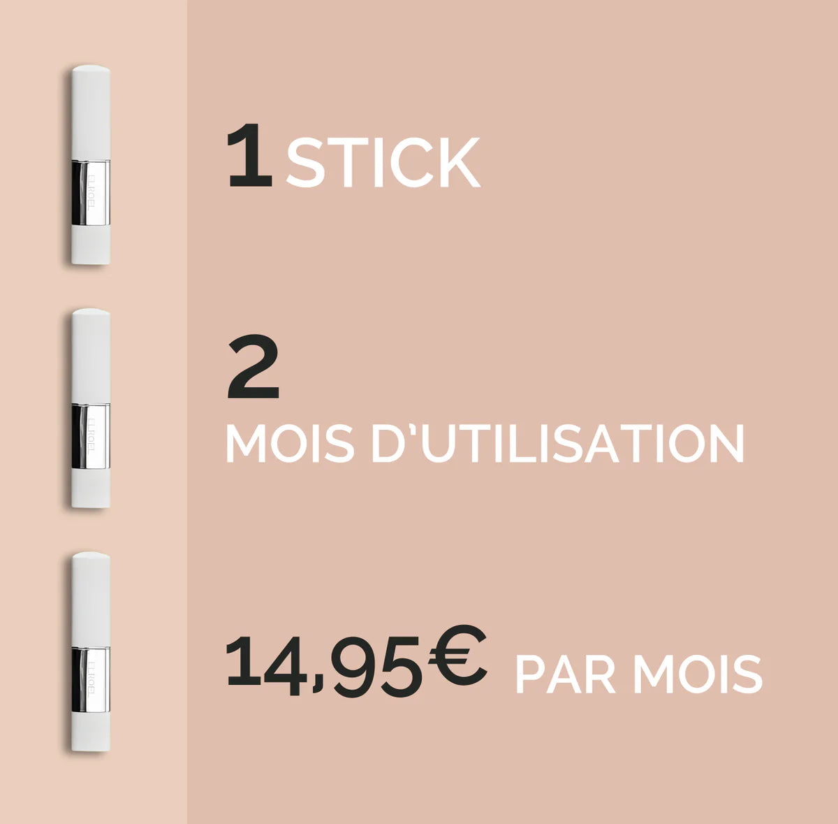 Stick Fond de Teint 2 en 1 Dermadona
